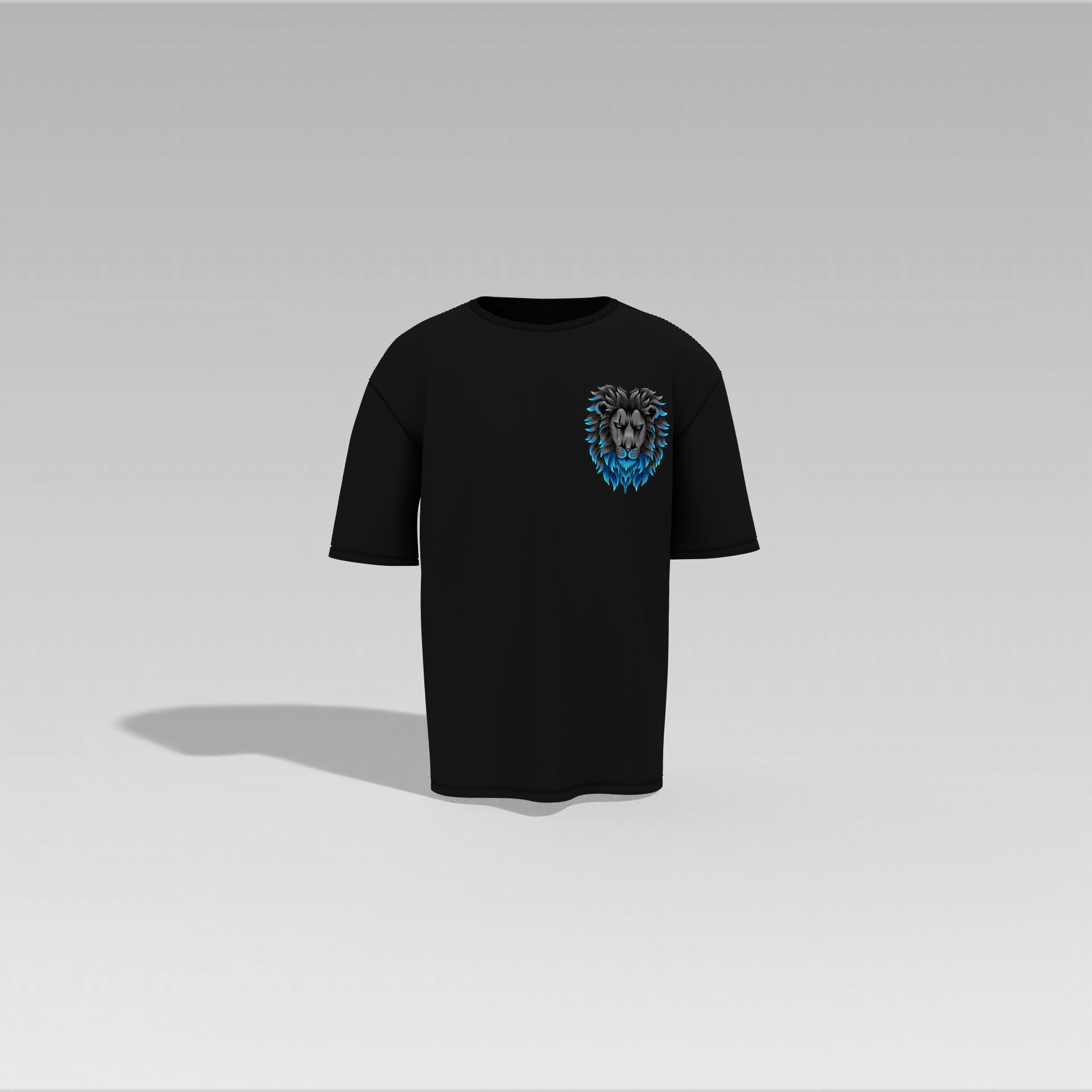 Fearless Flame Lion Graphic Tee – Special Edition Oversized T-shirt