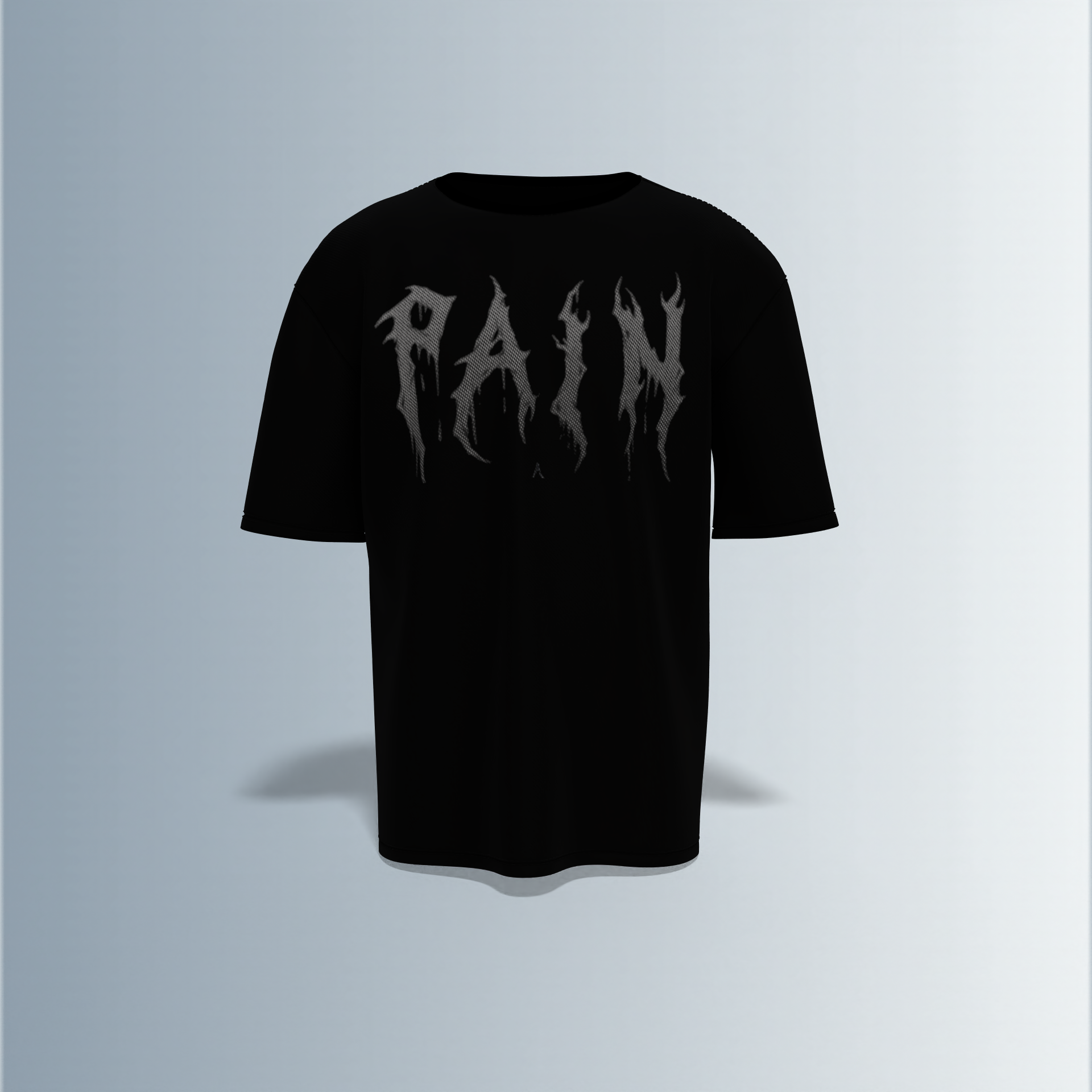 "Electric Pain: Gothic Oversized Tee" Pain what make you indestructible.