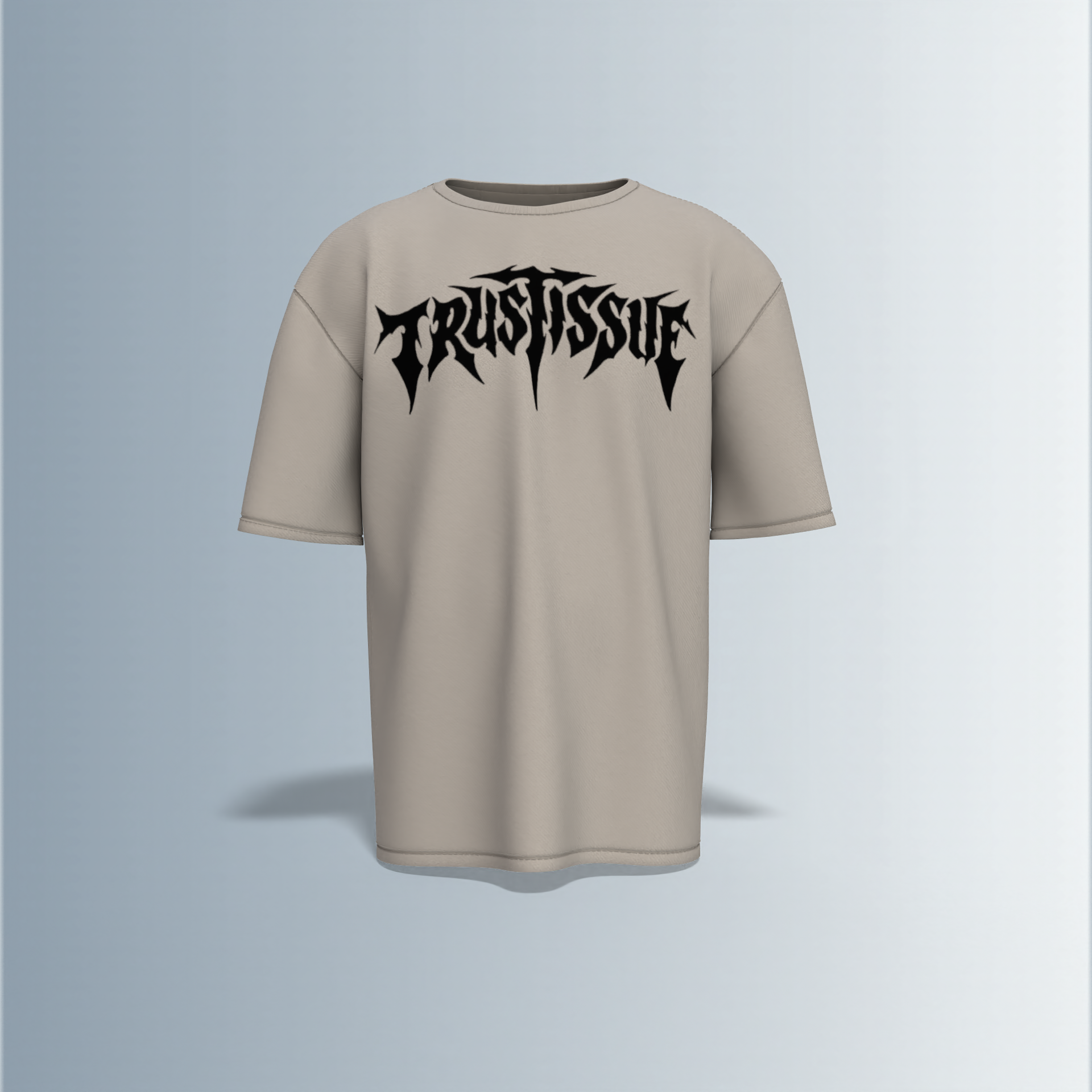 "trustissue and faith" quote written - Premium Cotton Oversized T-Shirt