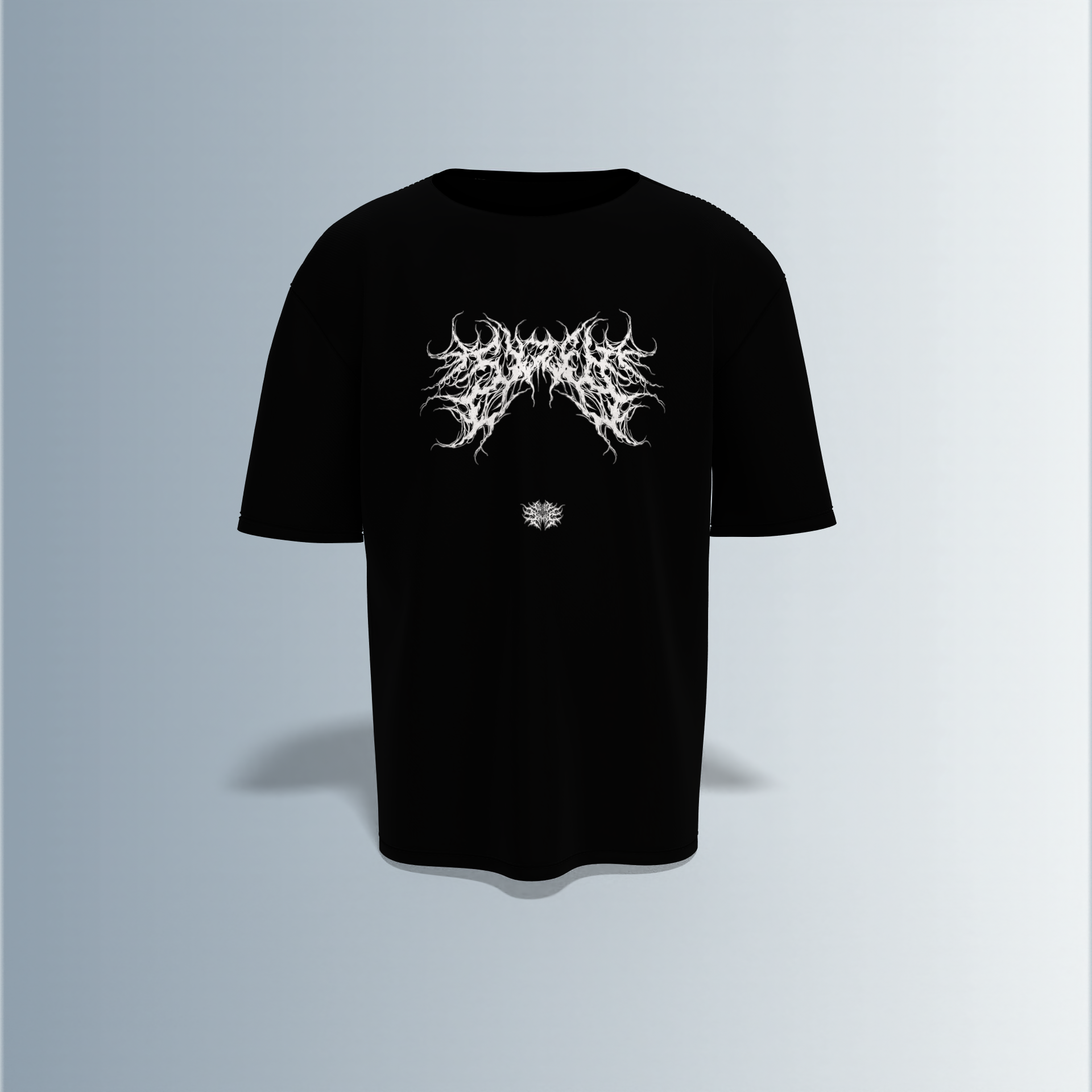 “Black metal inspired graphic”- Premium Cotton Oversized T-Shirt