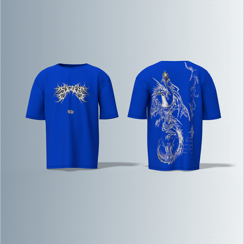 “Black metal inspired graphic”- Premium Cotton Oversized T-Shirt