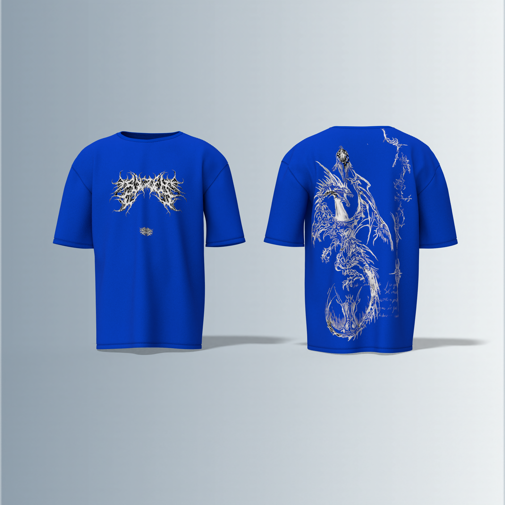“Black metal inspired graphic”- Premium Cotton Oversized T-Shirt