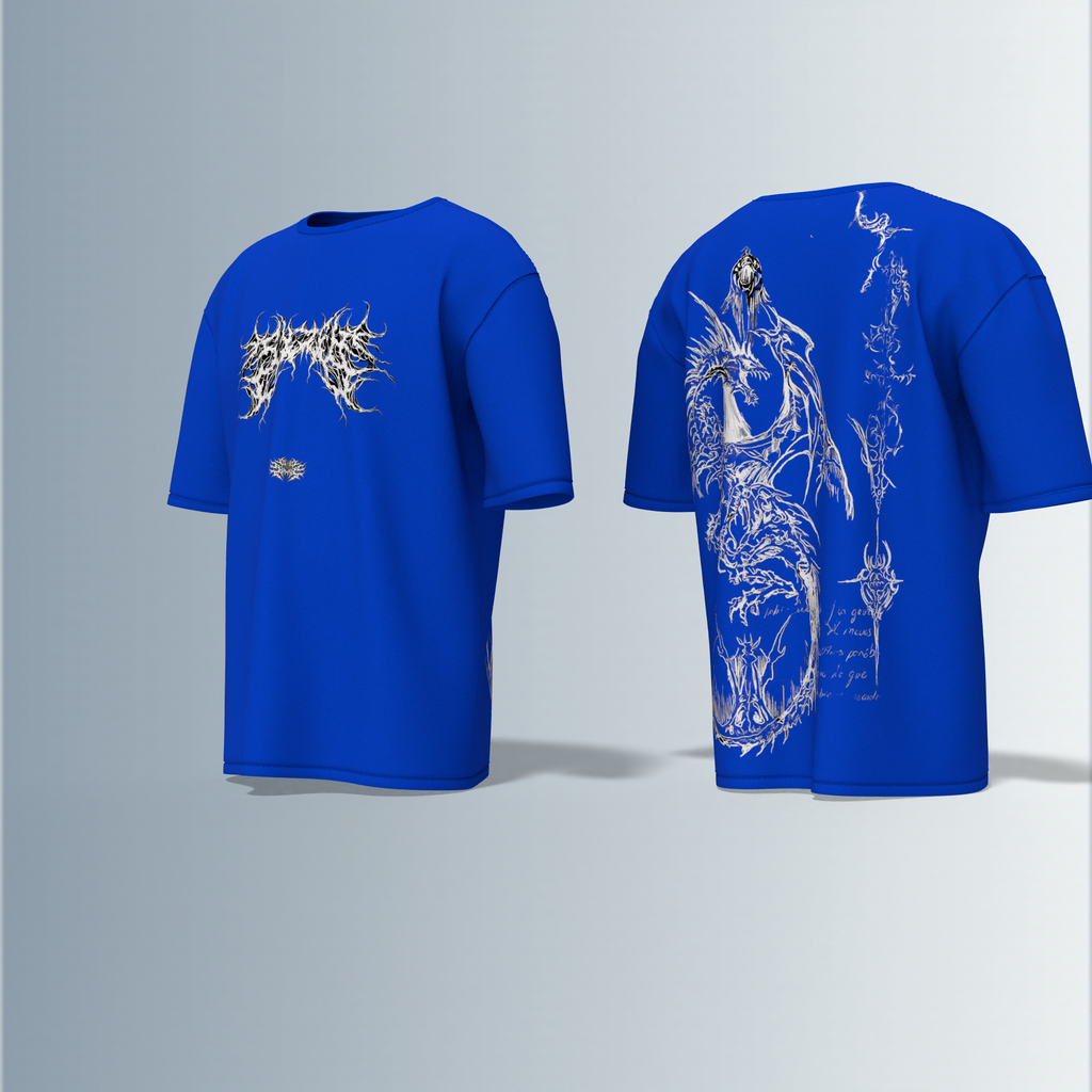 “Black metal inspired graphic”- Premium Cotton Oversized T-Shirt