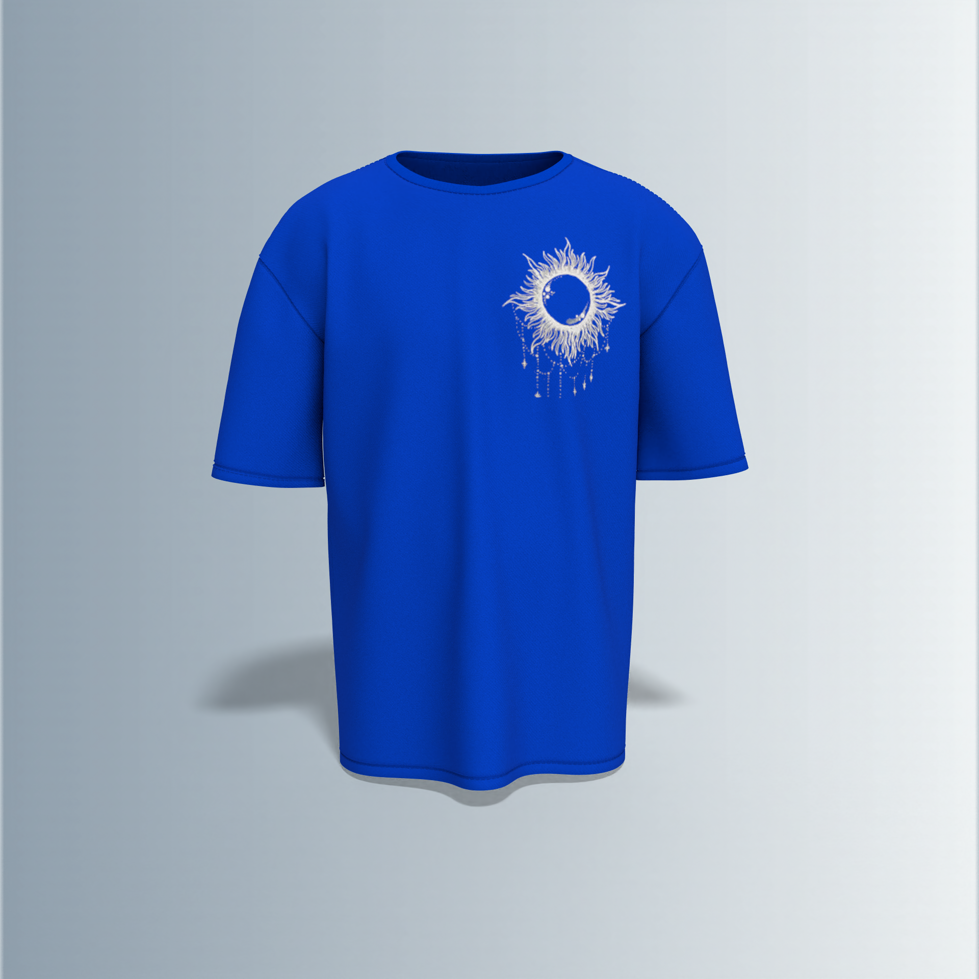 Cyber-gothic or techwear fantasy- Premium Cotton Oversized T-Shirt