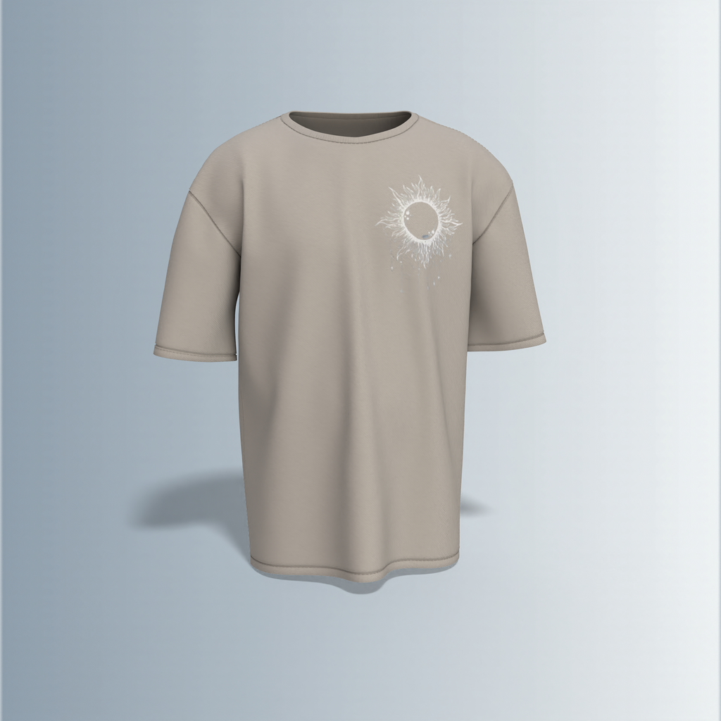 Cyber-gothic or techwear fantasy- Premium Cotton Oversized T-Shirt