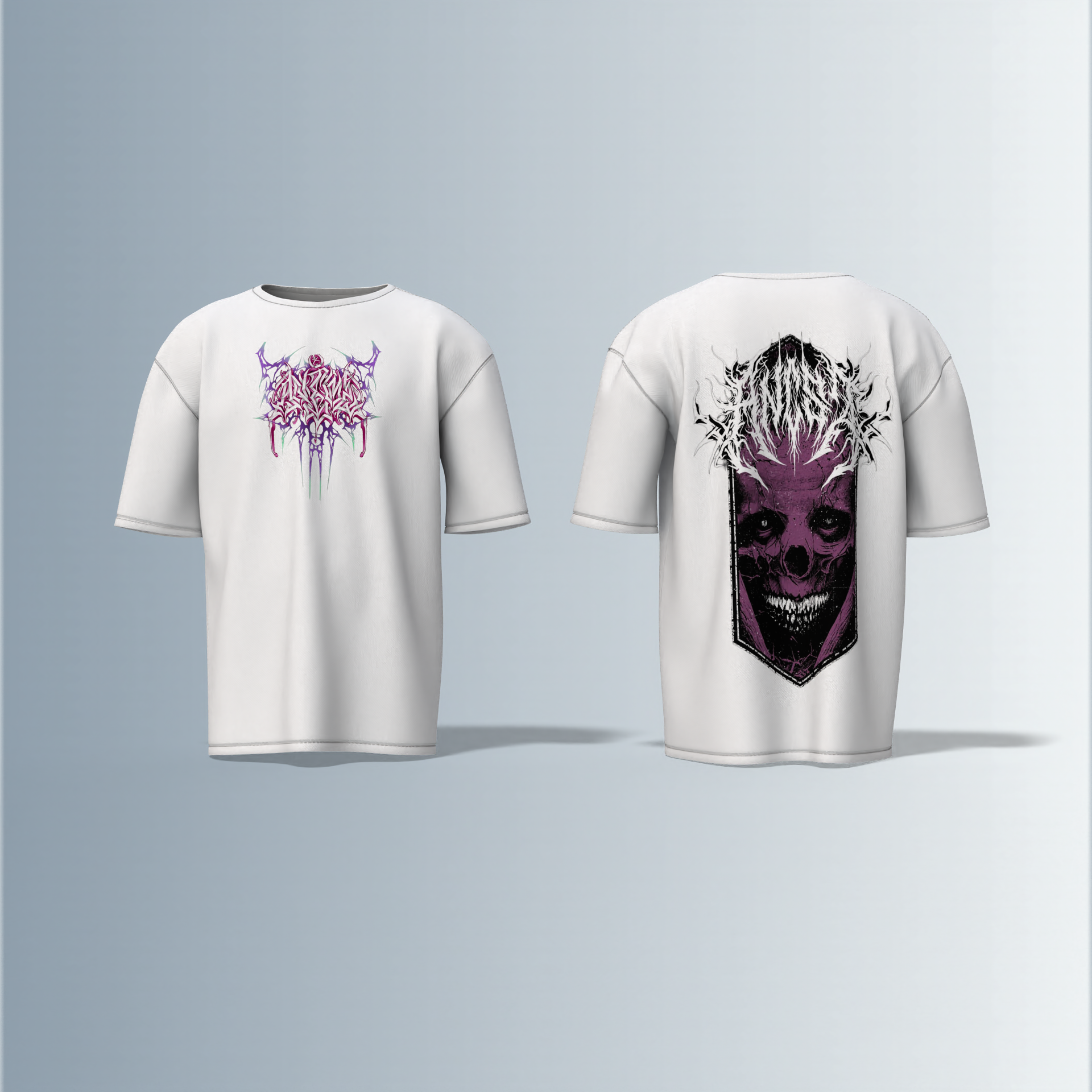 "Horrorcore streetwear"- Premium Cotton Oversized T-Shirt