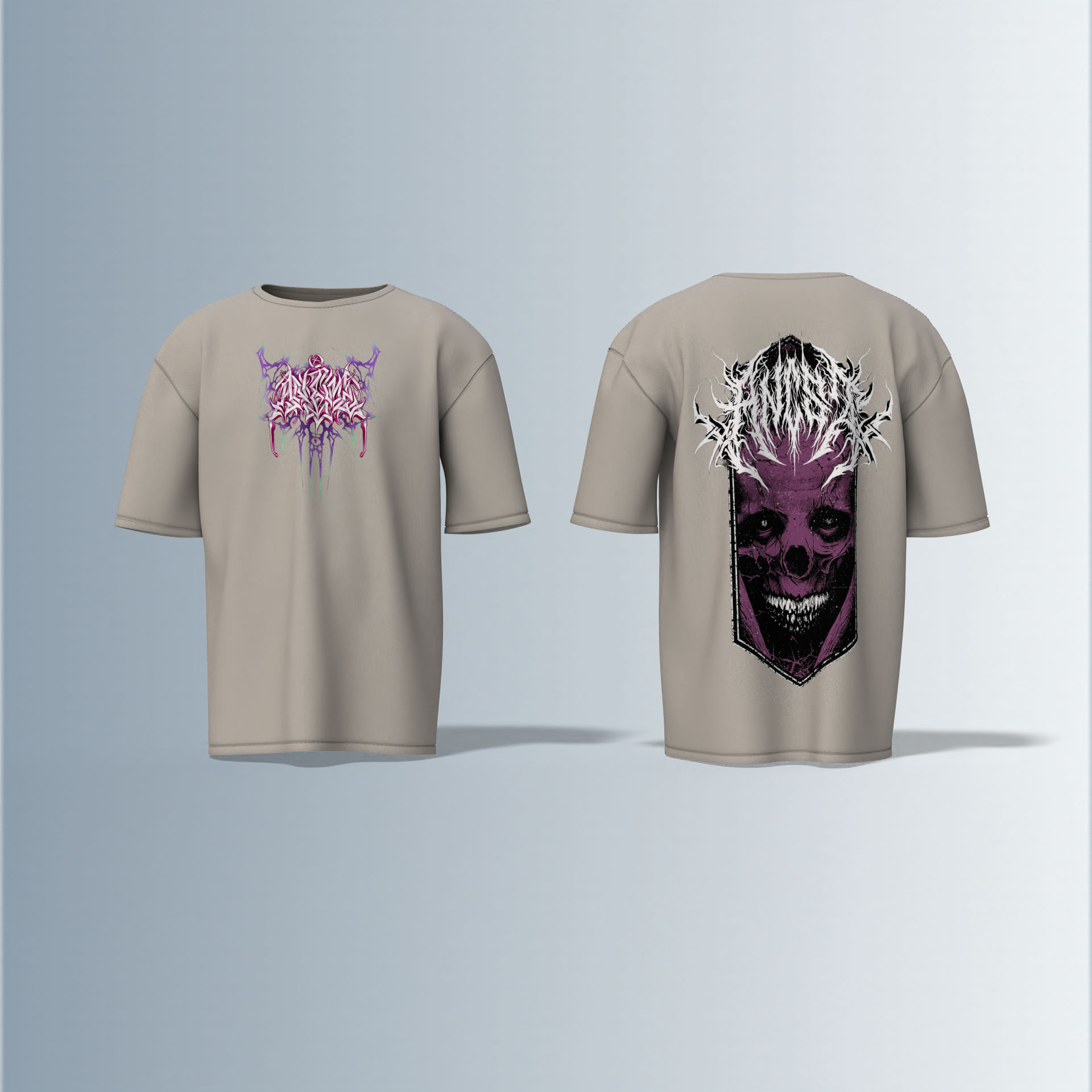 "Horrorcore streetwear"- Premium Cotton Oversized T-Shirt