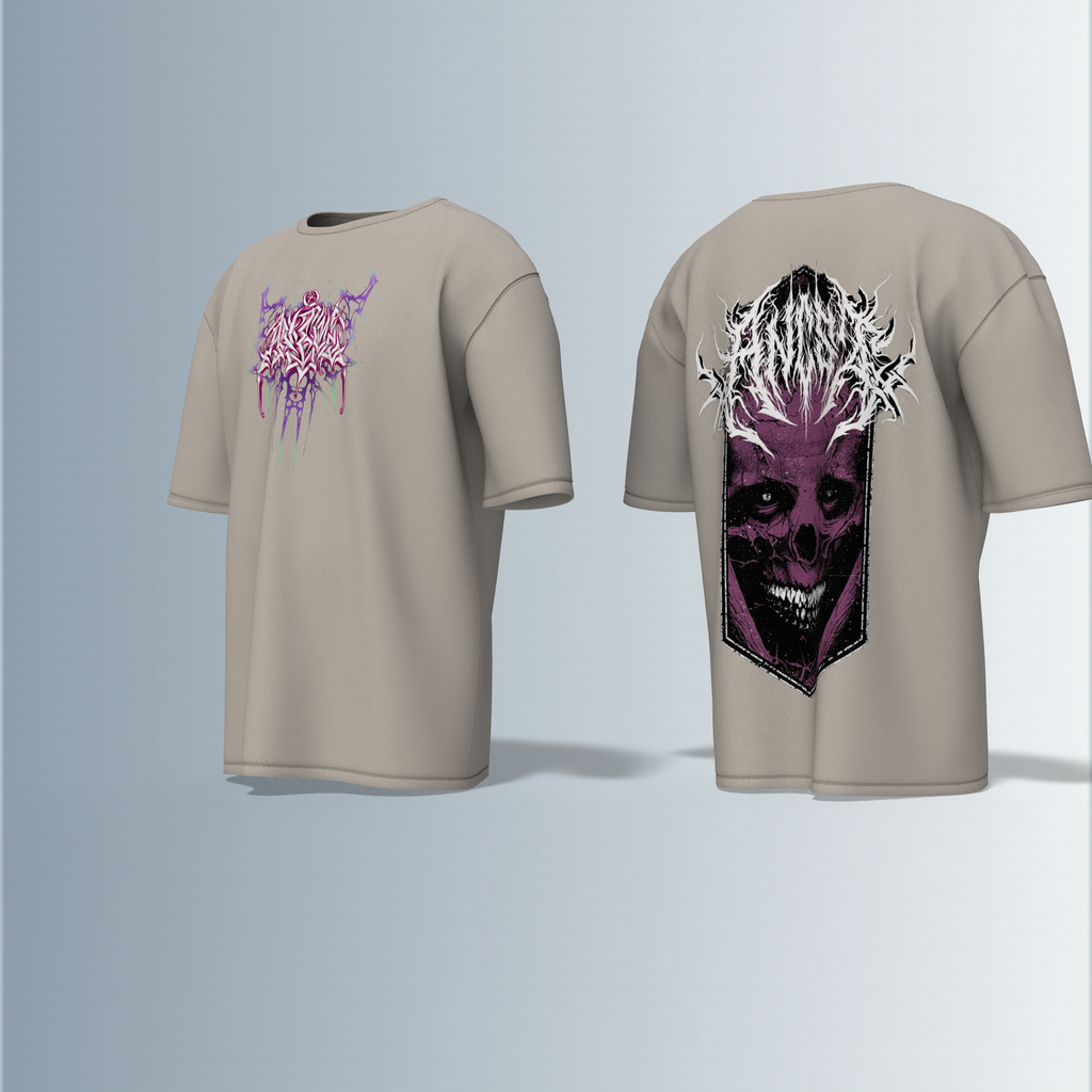 "Horrorcore streetwear"- Premium Cotton Oversized T-Shirt