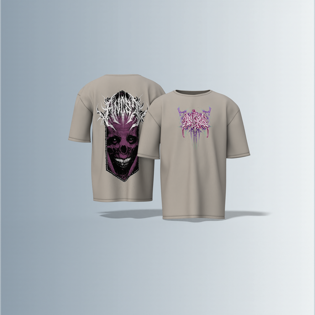 "Horrorcore streetwear"- Premium Cotton Oversized T-Shirt