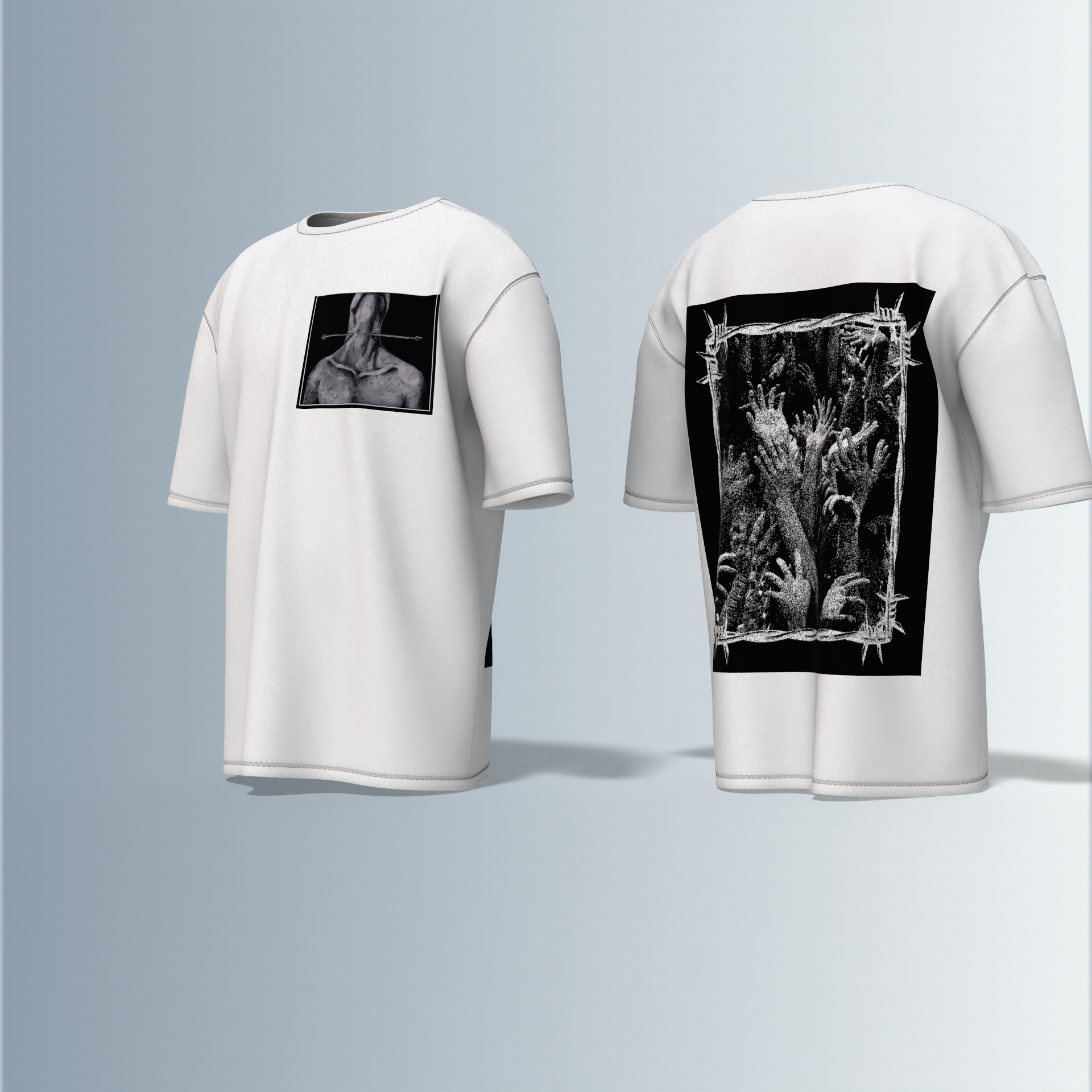 Macabre- Premium Cotton Oversized T-Shirt
