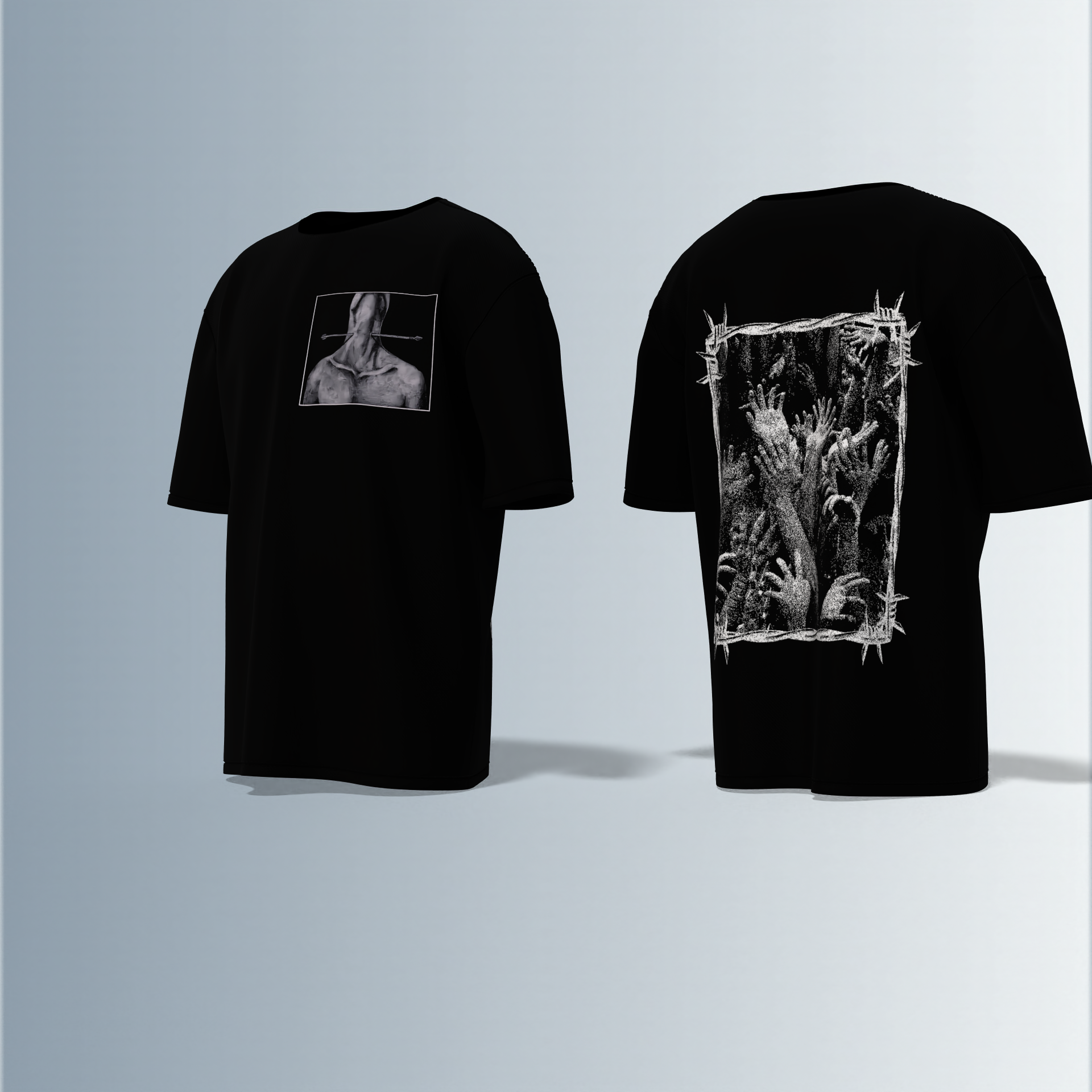 Macabre- Premium Cotton Oversized T-Shirt