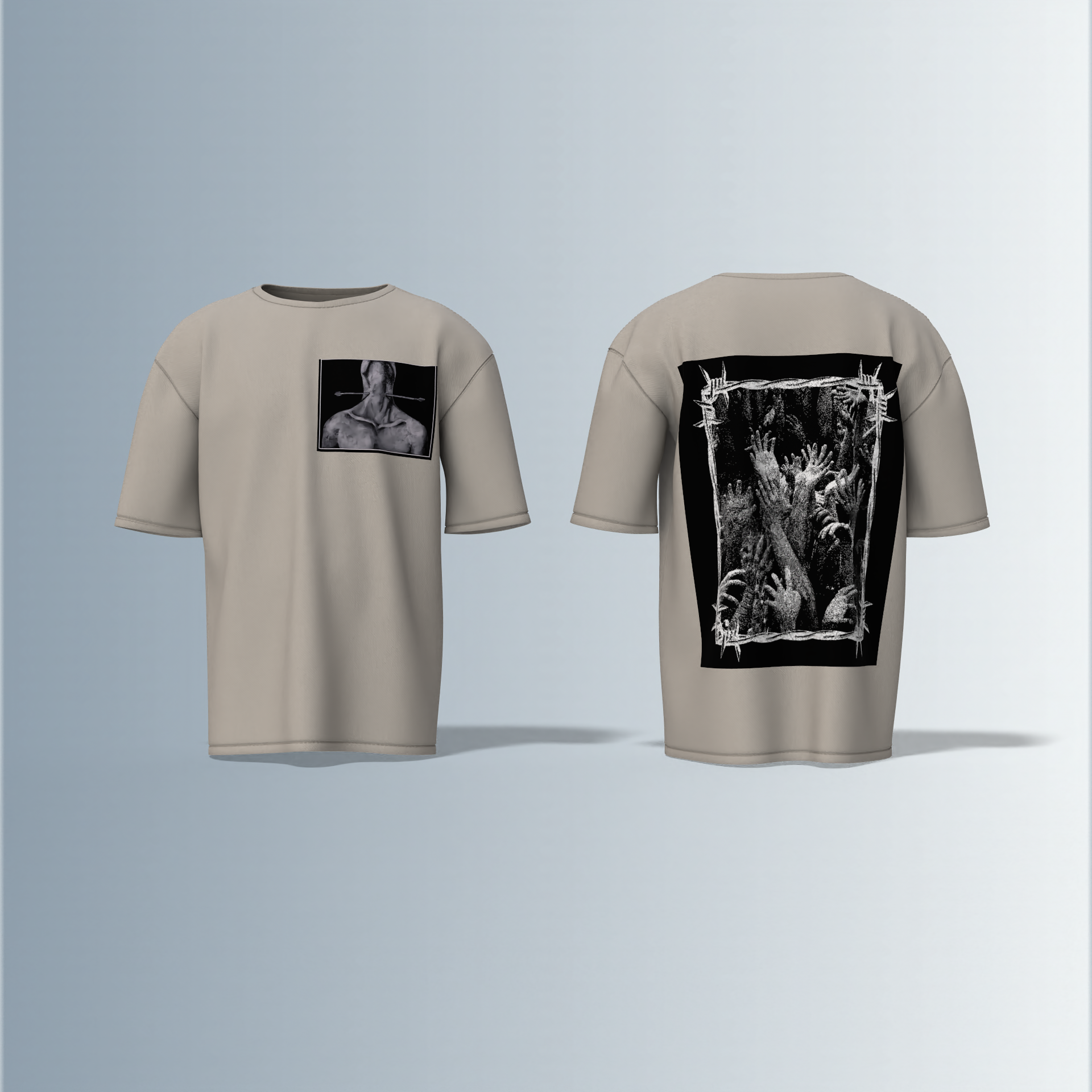 Macabre- Premium Cotton Oversized T-Shirt