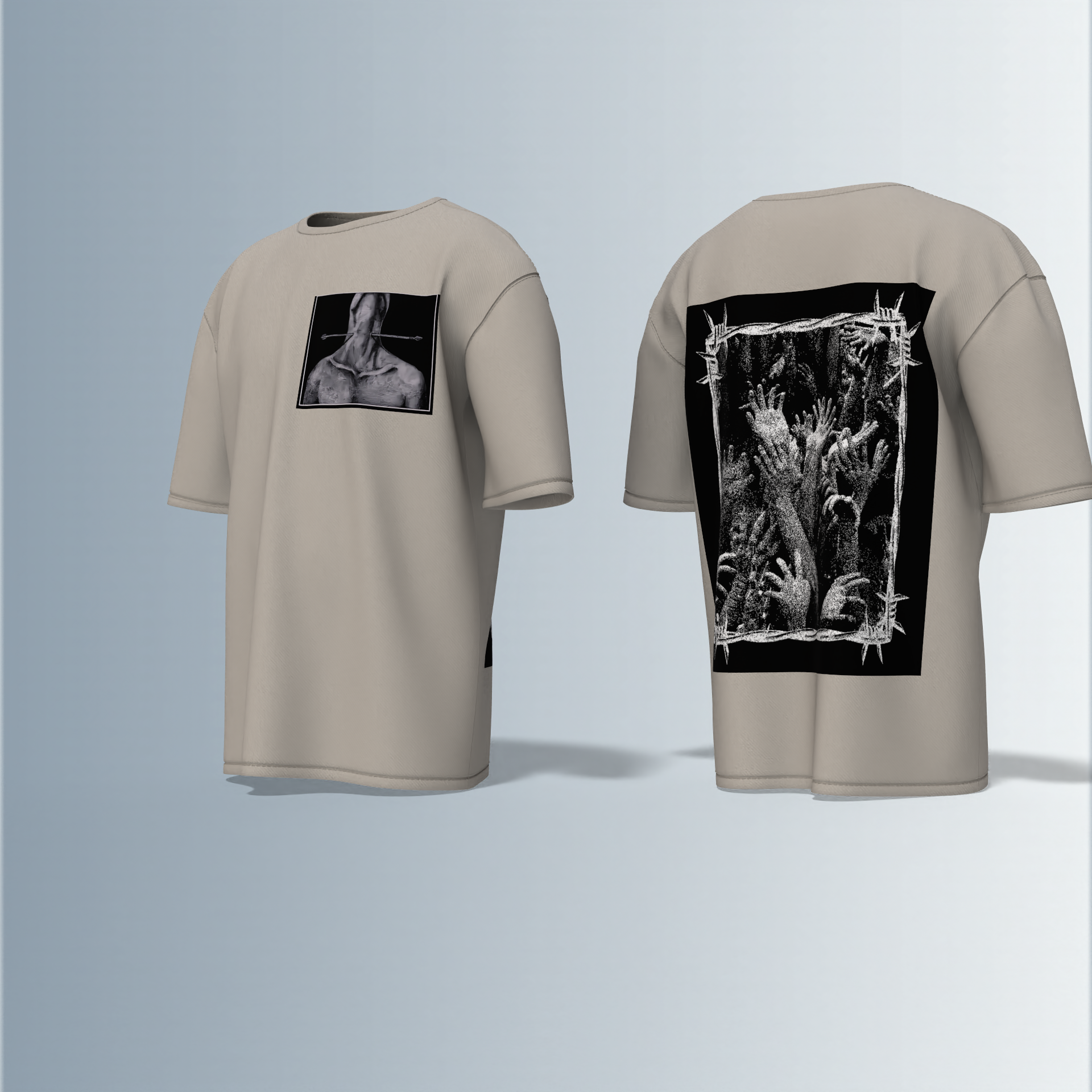 Macabre- Premium Cotton Oversized T-Shirt