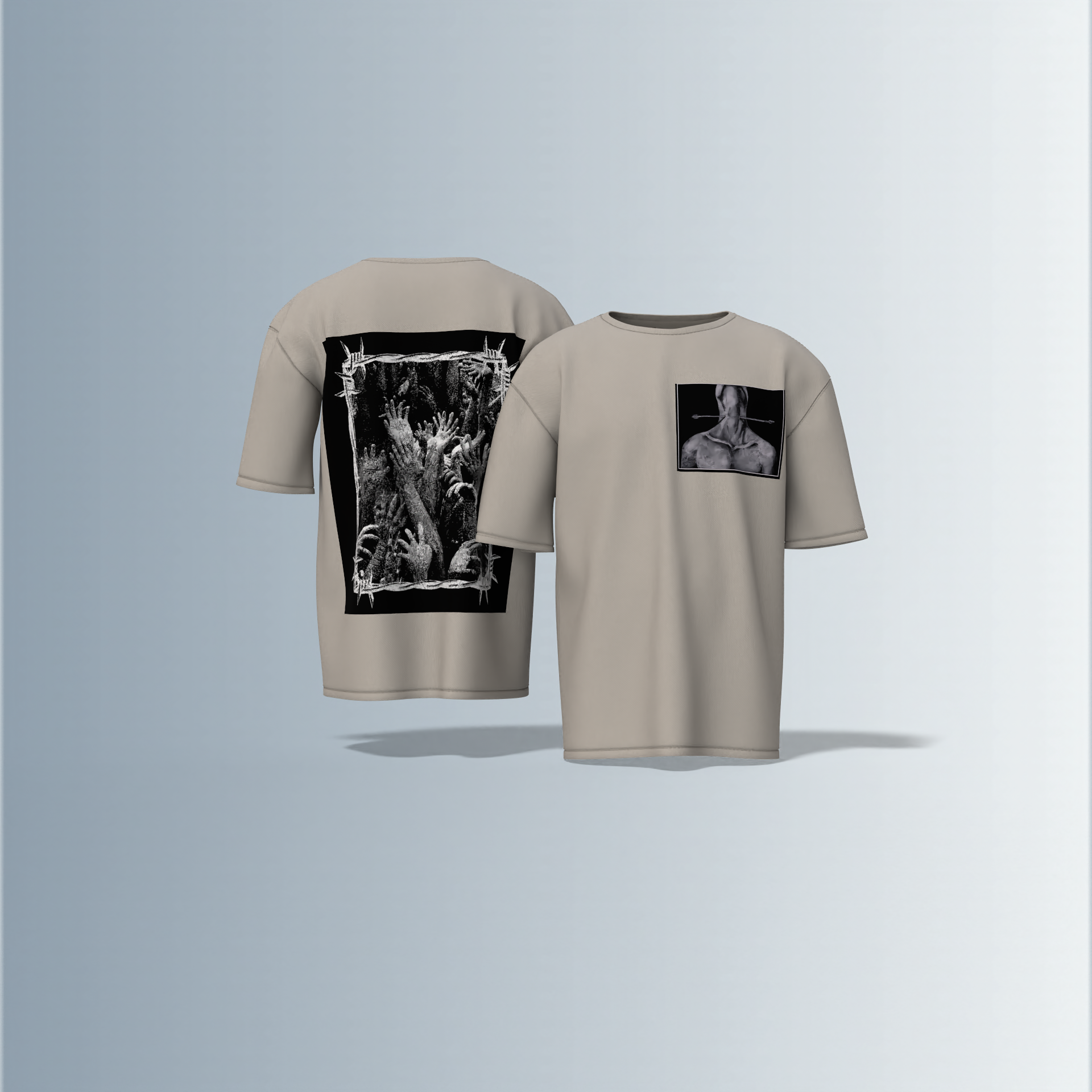 Macabre- Premium Cotton Oversized T-Shirt