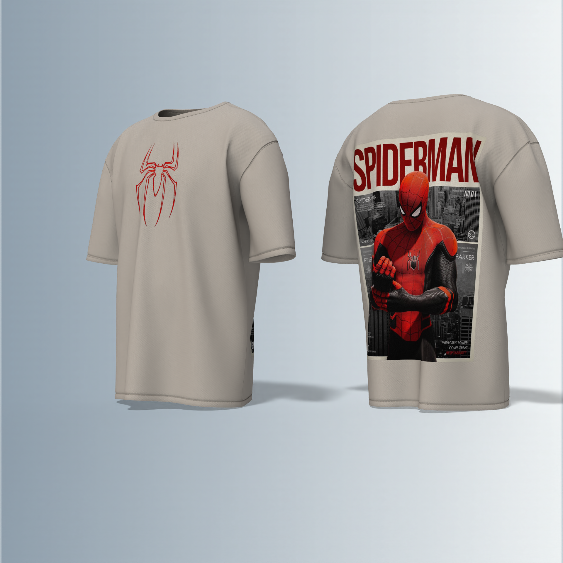 “SPIDERMAN”- Premium Cotton Oversized T-Shirt