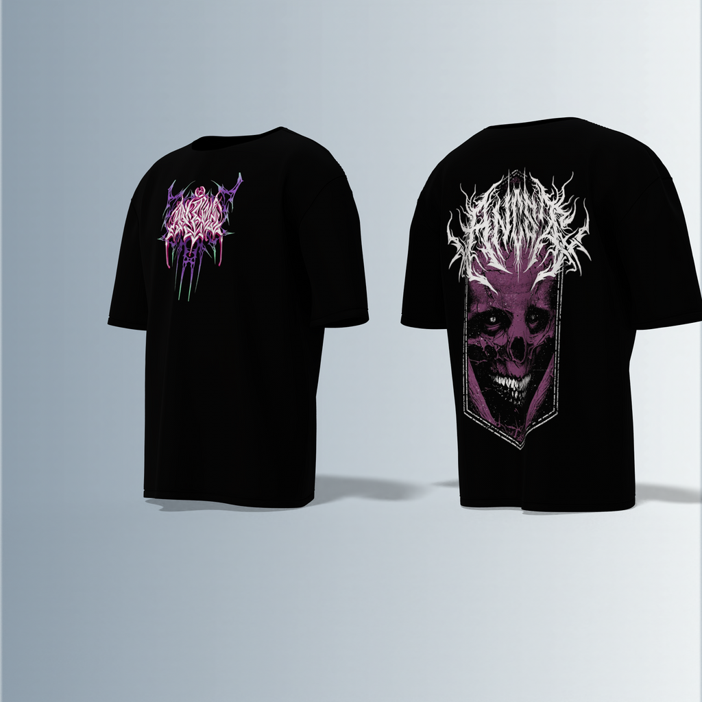 "Horrorcore streetwear"- Premium Cotton Oversized T-Shirt