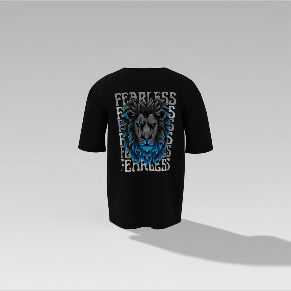 Fearless Flame Lion Graphic Tee – Special Edition Oversized T-shirt