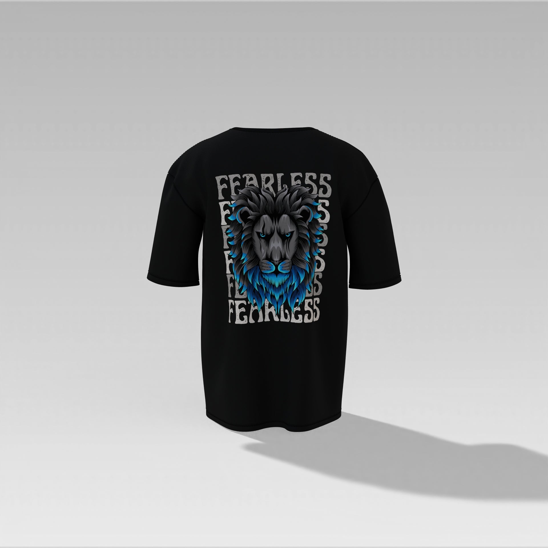 Fearless Flame Lion Graphic Tee – Special Edition Oversized T-shirt