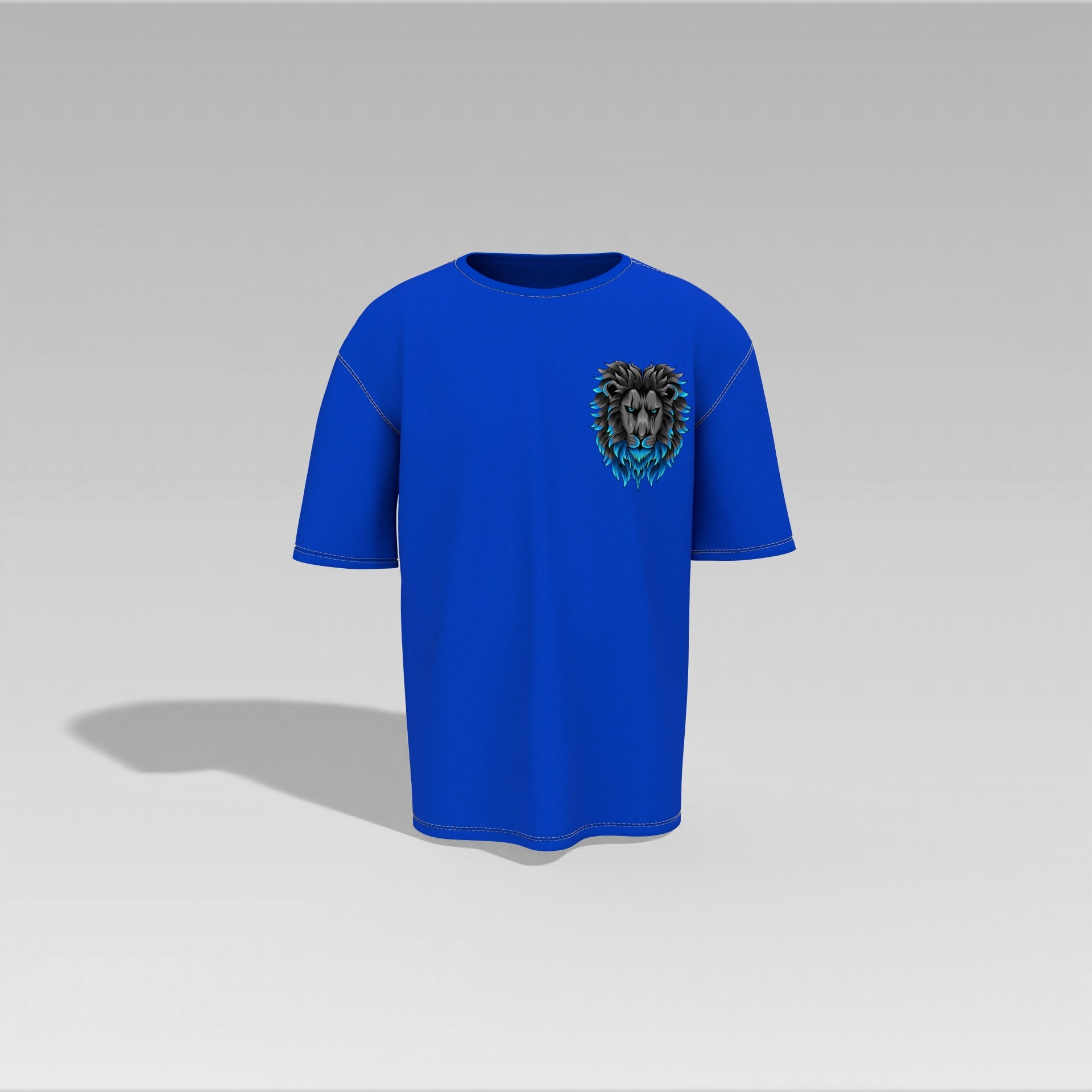 Fearless Flame Lion Graphic Tee – Special Edition Oversized T-shirt