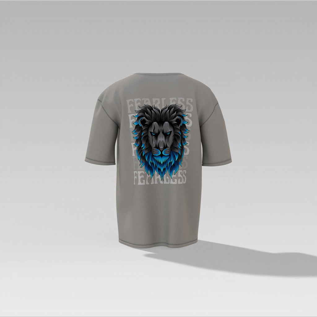 Fearless Flame Lion Graphic Tee – Special Edition Oversized T-shirt