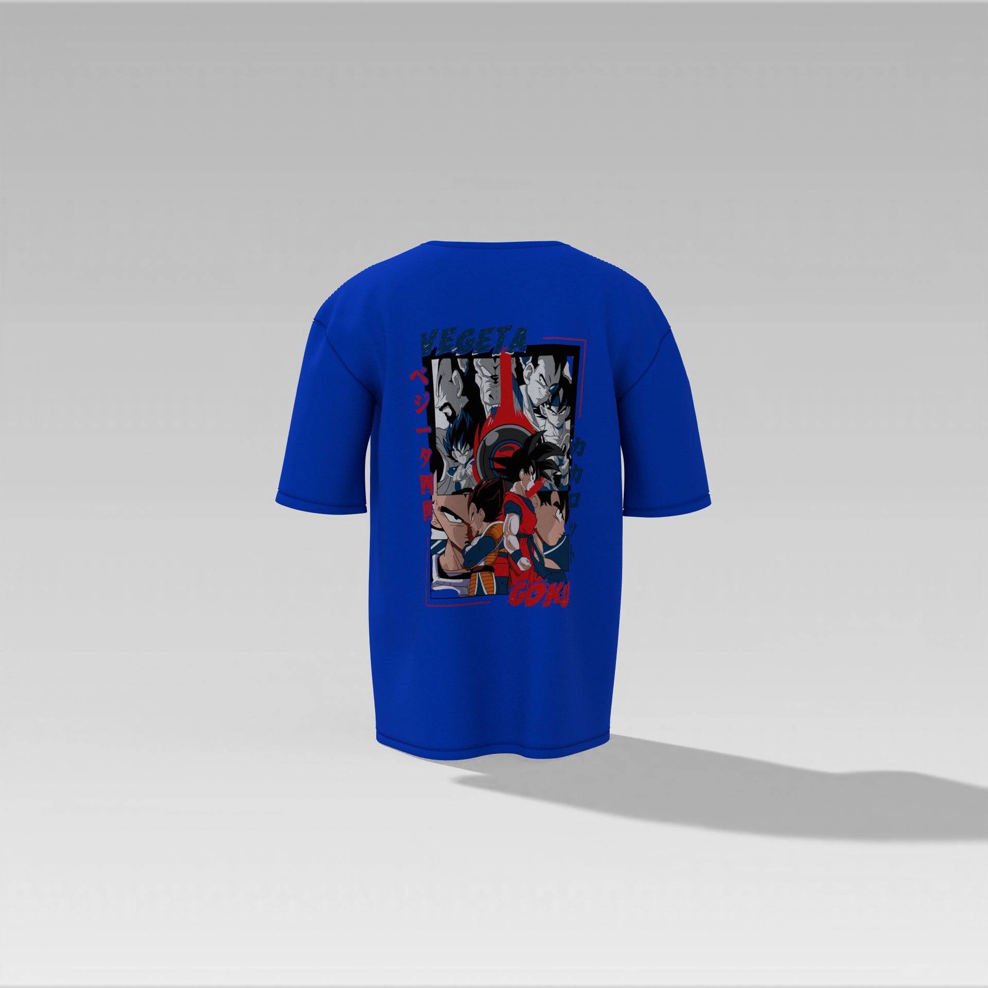 Goku vs Vegeta – Ultimate Saiyan Rivalry Oversized Graphic Tee for Dragon Ball Z Fans Oversized T-shirt