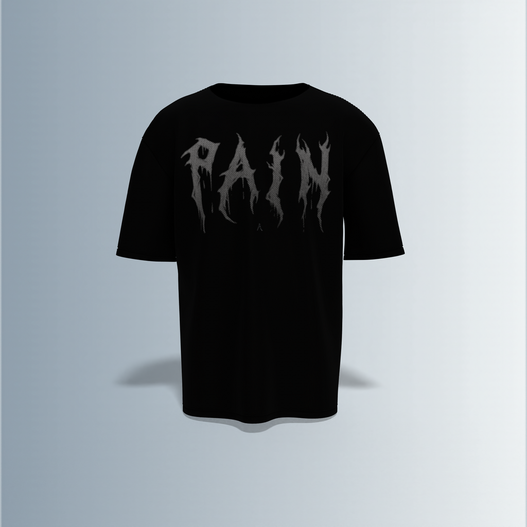 "Electric Pain: Gothic Oversized Tee" Pain what make you indestructible.