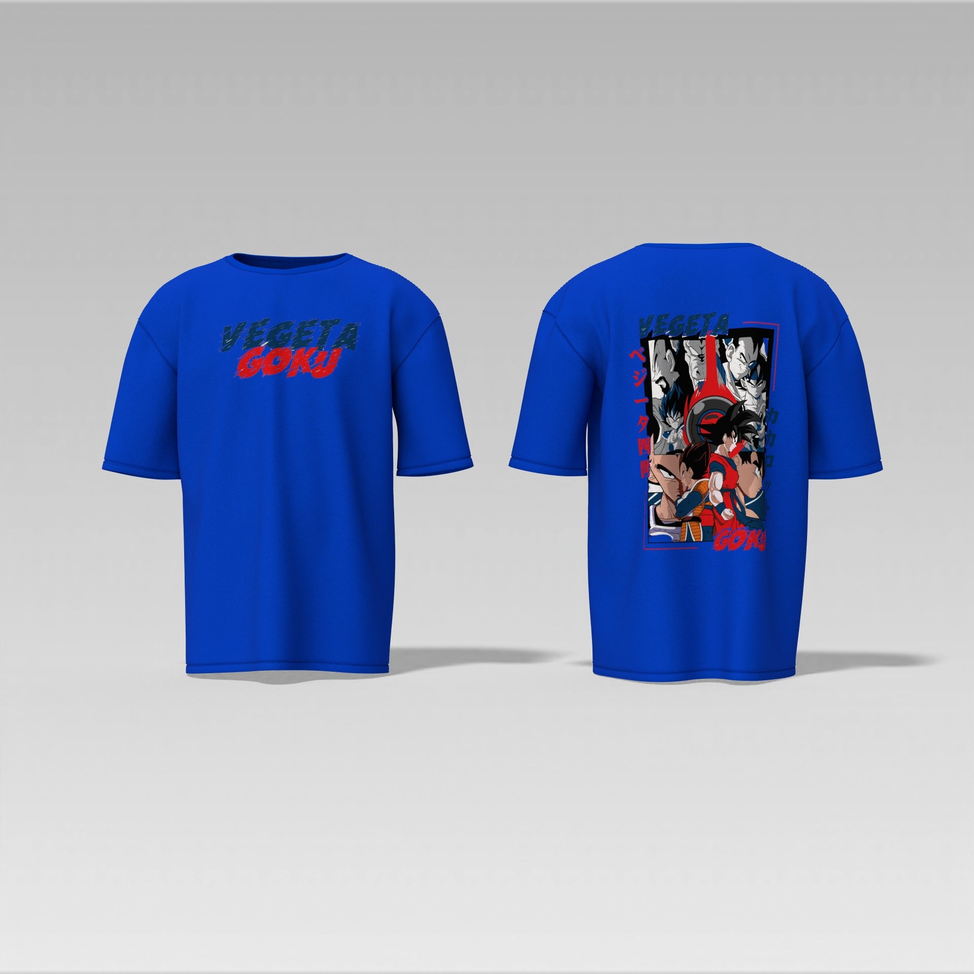 Goku vs Vegeta – Ultimate Saiyan Rivalry Oversized Graphic Tee for Dragon Ball Z Fans Oversized T-shirt