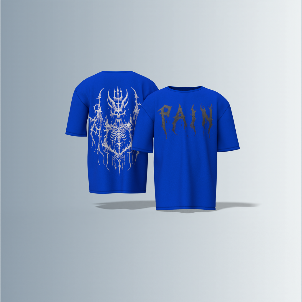"Electric Pain: Gothic Oversized Tee" Pain what make you indestructible.
