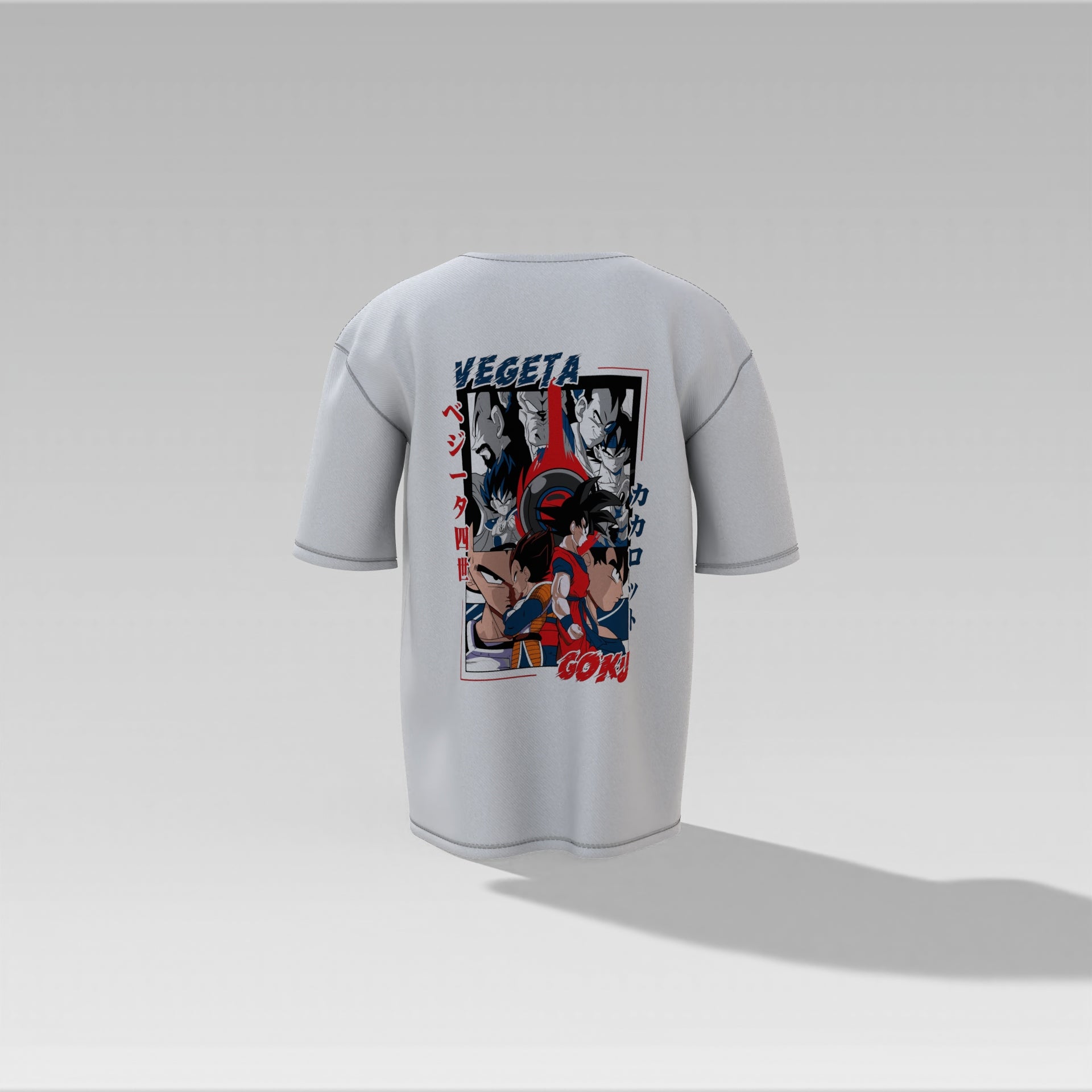 Goku vs Vegeta – Ultimate Saiyan Rivalry Oversized Graphic Tee for Dragon Ball Z Fans Oversized T-shirt