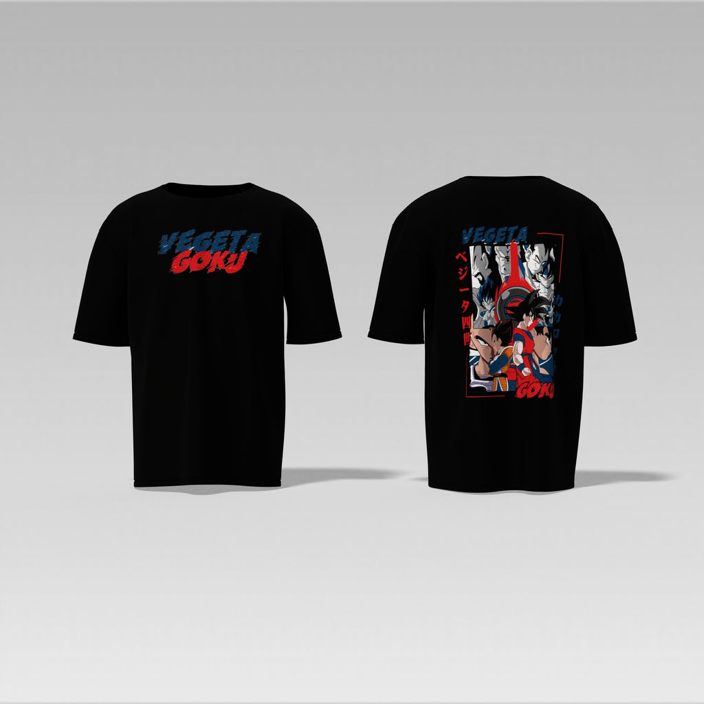 Goku vs Vegeta – Ultimate Saiyan Rivalry Oversized Graphic Tee for Dragon Ball Z Fans Oversized T-shirt