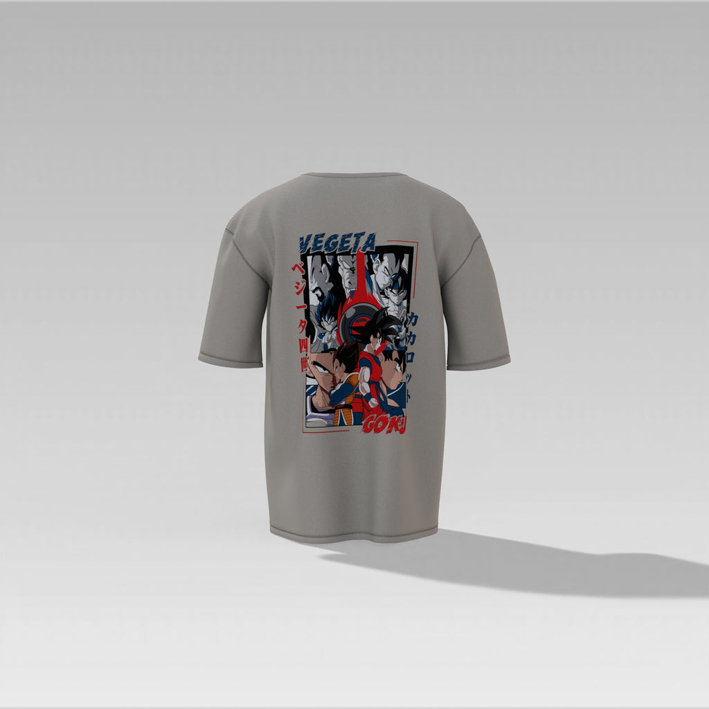 Goku vs Vegeta – Ultimate Saiyan Rivalry Oversized Graphic Tee for Dragon Ball Z Fans Oversized T-shirt