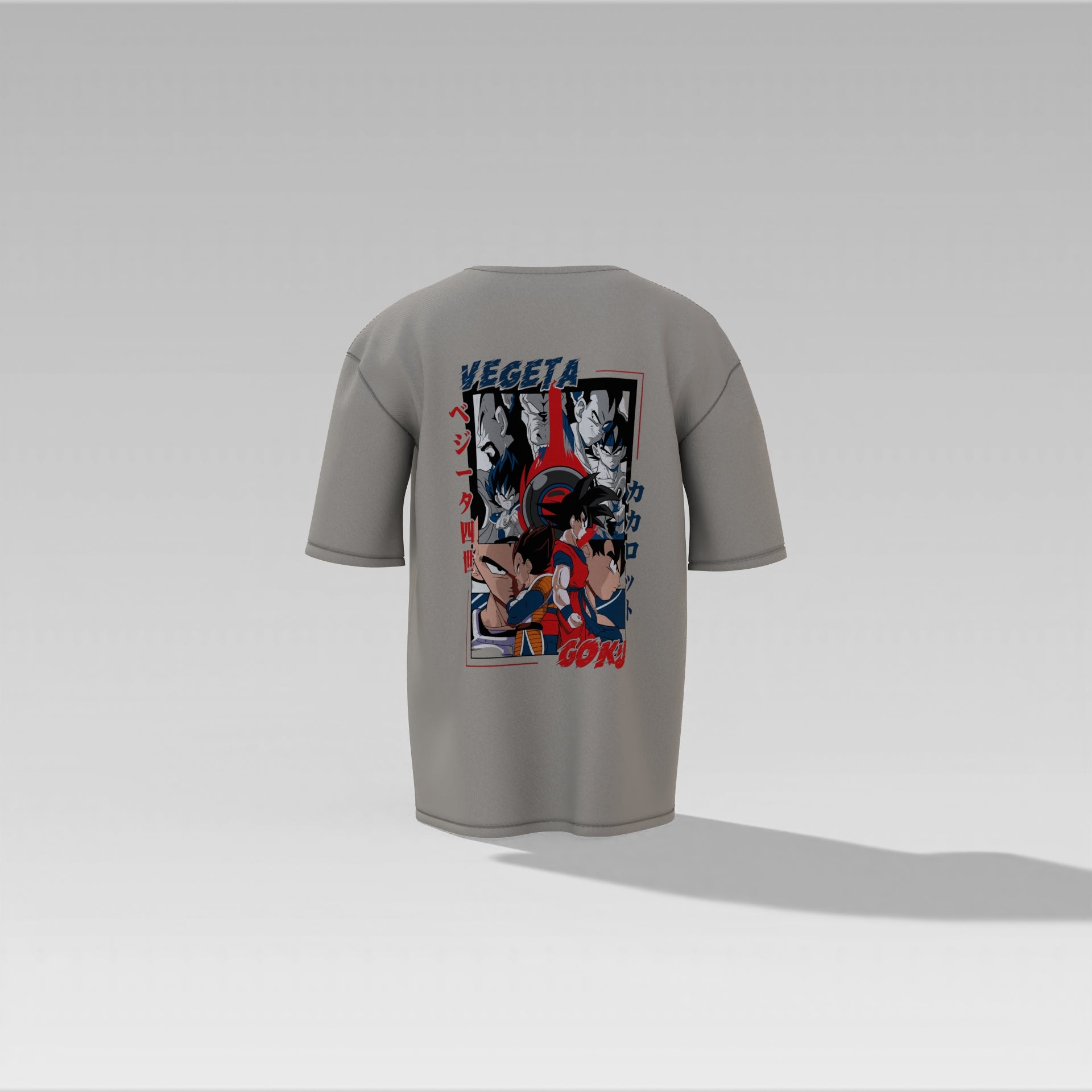 Goku vs Vegeta – Ultimate Saiyan Rivalry Oversized Graphic Tee for Dragon Ball Z Fans Oversized T-shirt