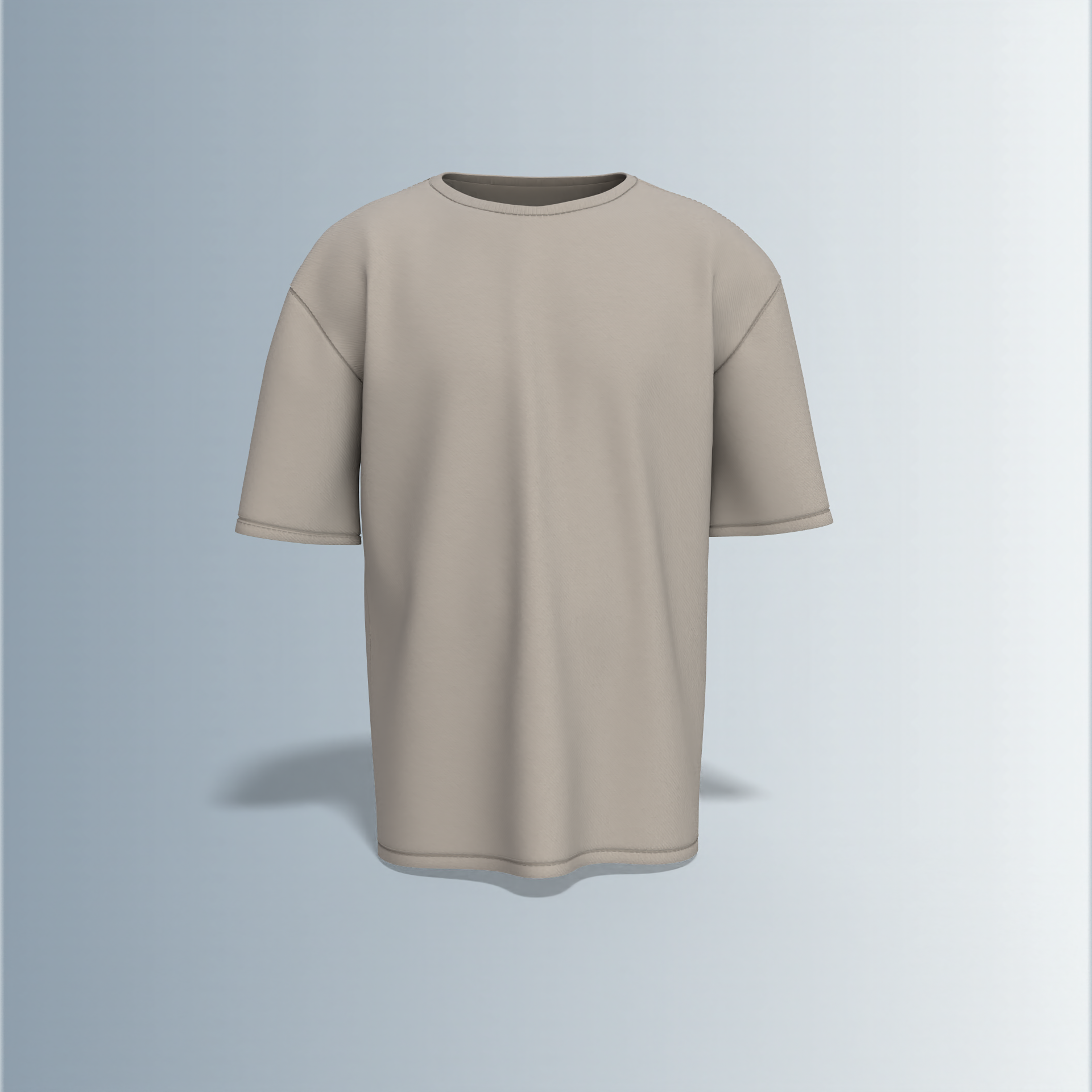 Oversized Graphic T-Shirt Featuring Cartoon Headphone Character with “Social Introvert” Graffiti Text and Comfort Zone Slogan Print on the Back
